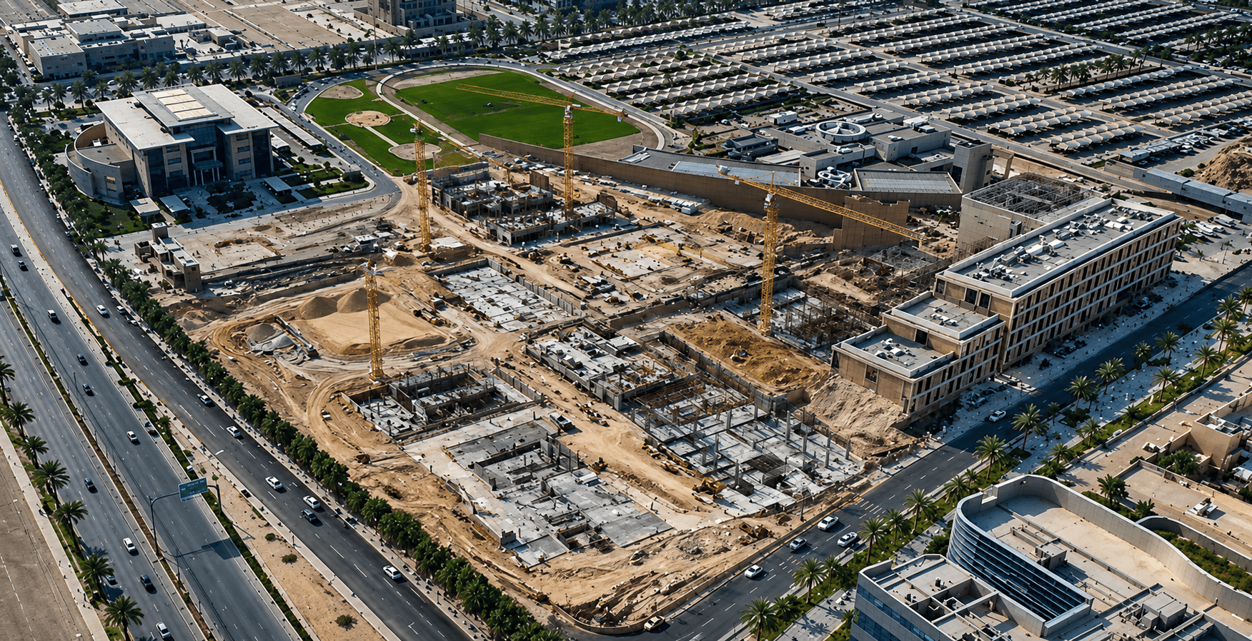 ضمن مشاريعنا الجارية، نواصل العمل في مشروع سكن أعضاء هيئة التدريس بجامعة الأمير سلطان وفق الخطة الزم