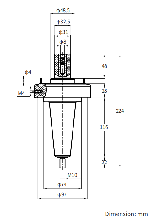 WETGZ-24/250 250A Apparatus Bushing
