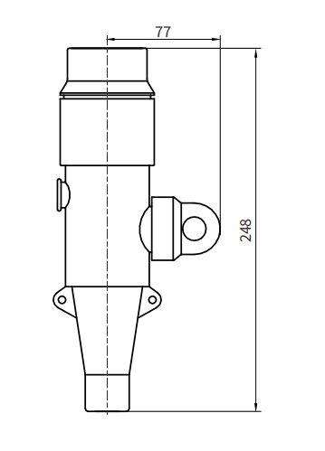 WEZC 24/250 250A Plug-in Type Straight Connector
