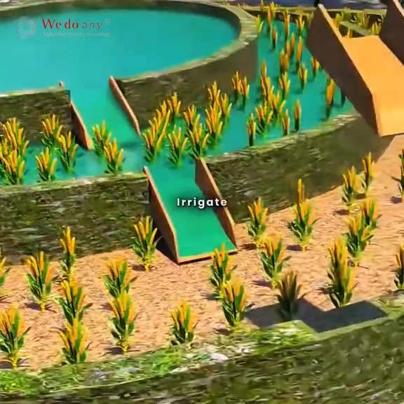 How Ancient Farmers Made Water Flow UPHILL Without Pumps! ??? #water #engineering #3danimation #Lear