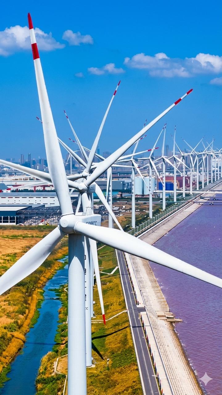 Lo que nadie entiende sobre los molinos de viento modernos #tecnología #curiosidades #energía #viral