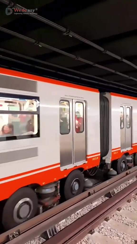 Metrôs que usam Pneus de borracha em vez de rodas de aço! Esses sistemas inovadores, como os encontr