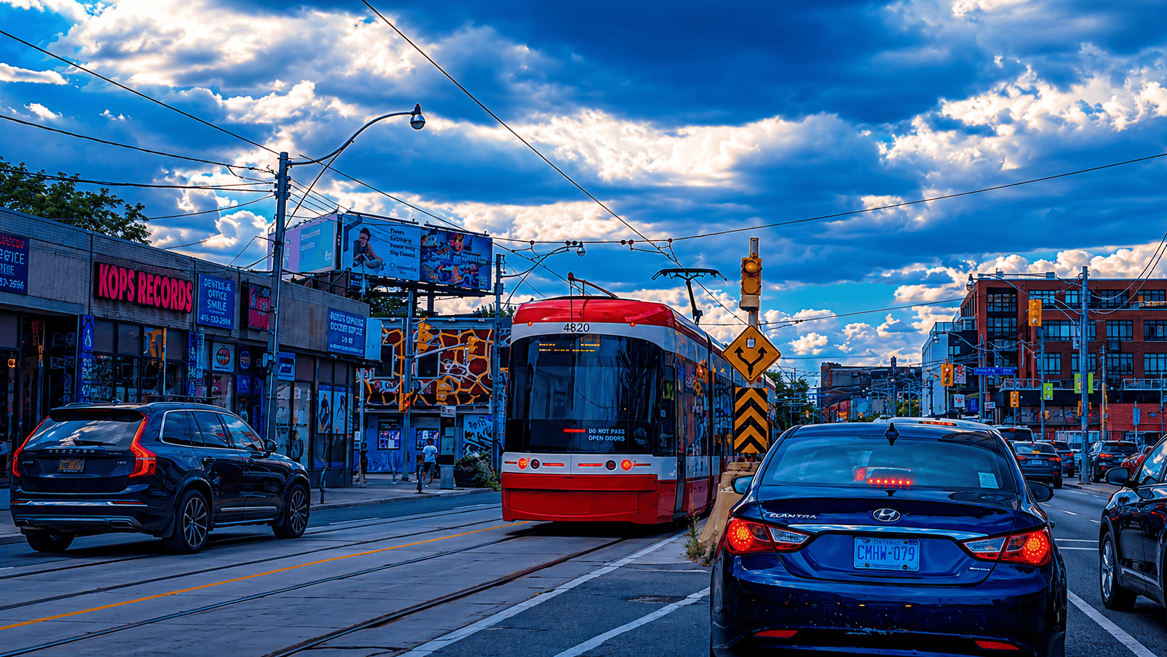 Un streetcar, también conocido como tranvía , es un vehículo eléctrico que transporta personas por v