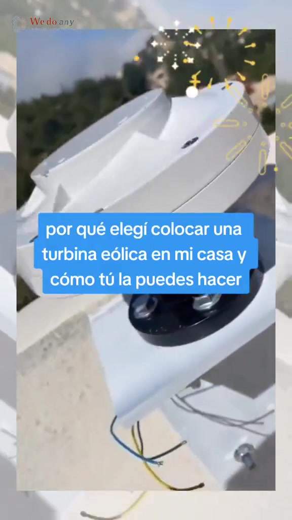 sabías que instalar una turbina y eólica puede reducir el gasto de servicio?! #electricistaemprended