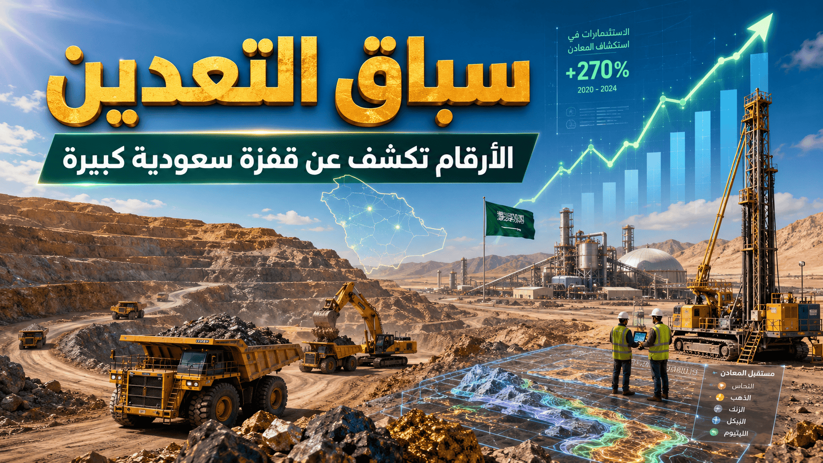 سباق التعدين.. الأرقام تكشف عن قفزة سعودية كبير