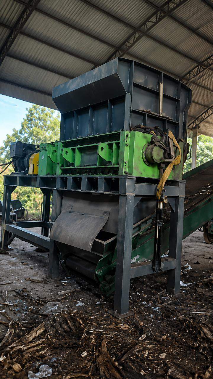 Triturador de Alta Produtividade para Resíduos Volumosos Equipamento robusto e de alto desempenho, i