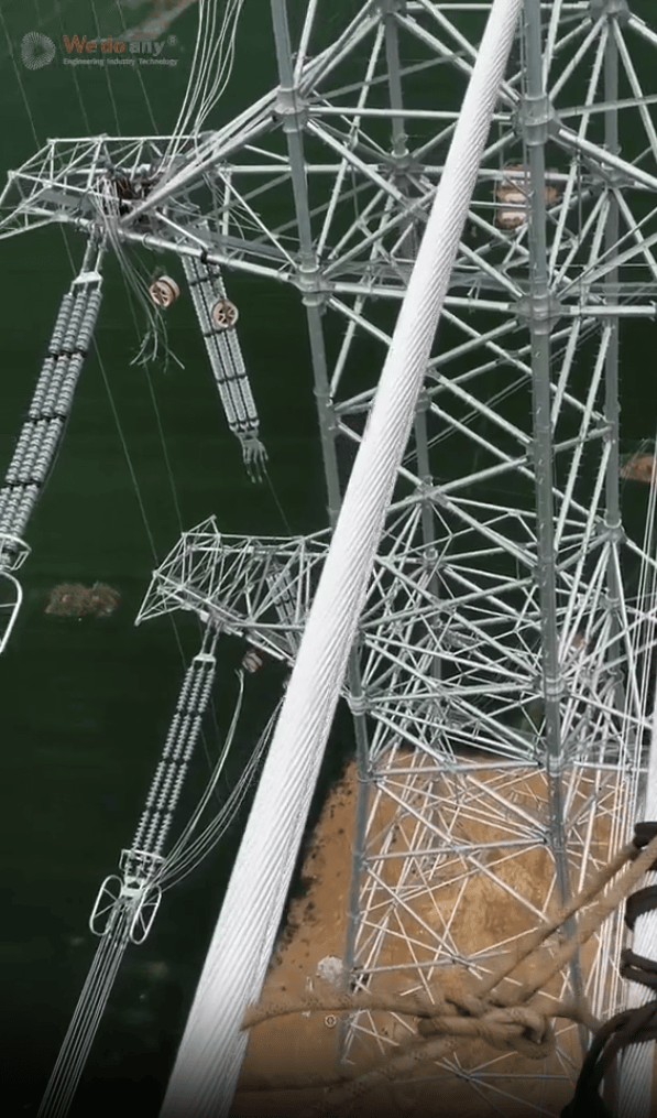State grid electric transmission line project #electric #stategrid #tiktok #technician #transmission