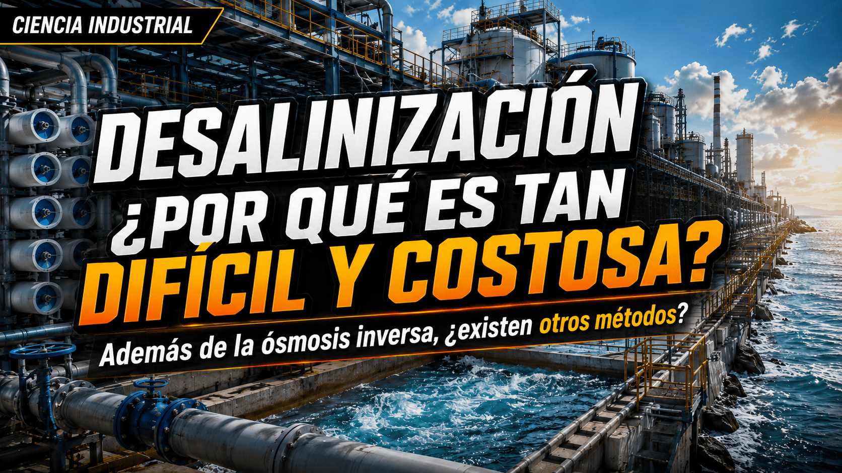 ¿Por qué desalinizar el agua de mar es difícil y muy costosa? ¿Existen otros métodos? #aguademarpota