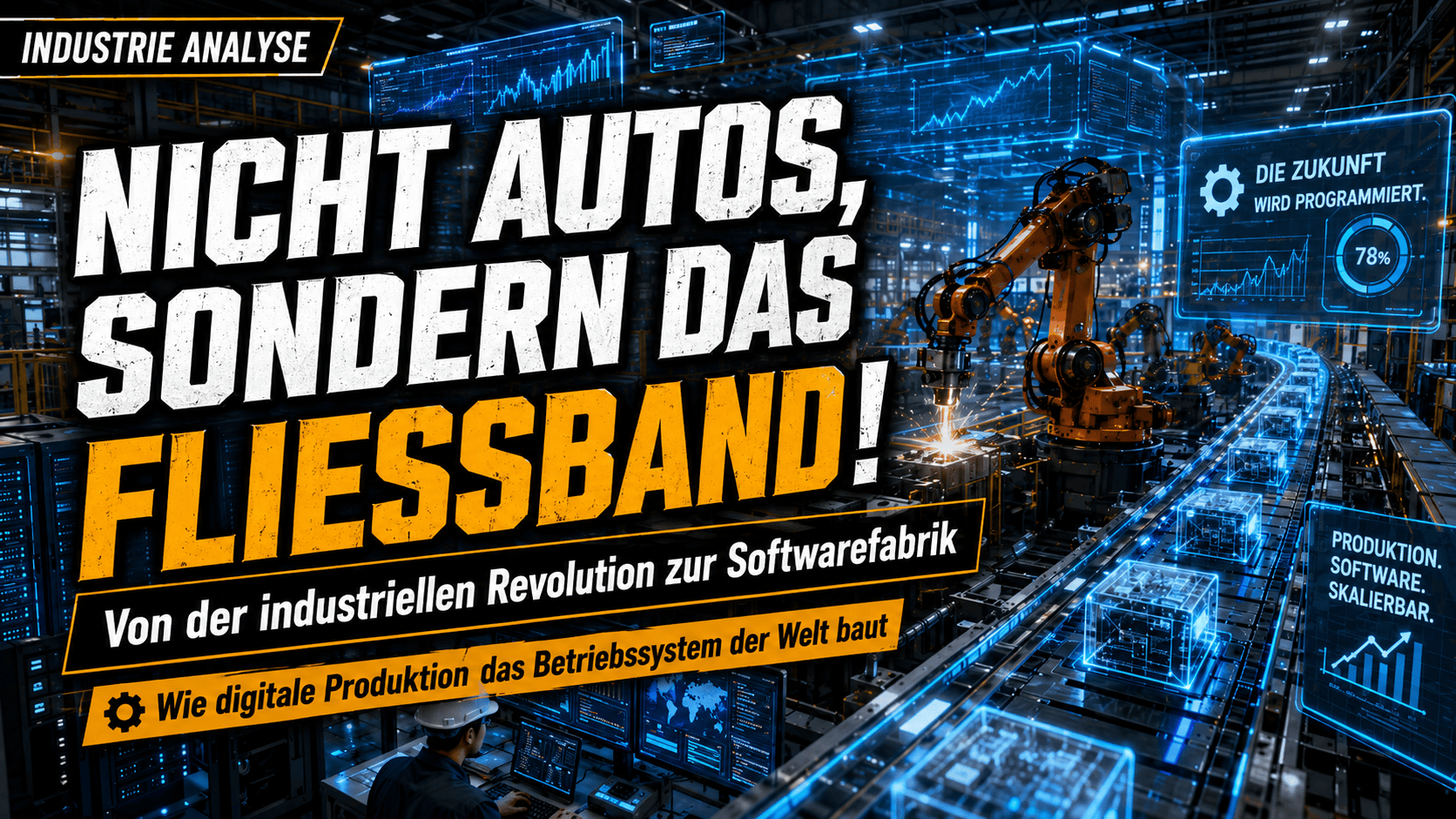 The industrial revolution's game-changer Not cars, but the assembly line! Now, imagine a 'software f