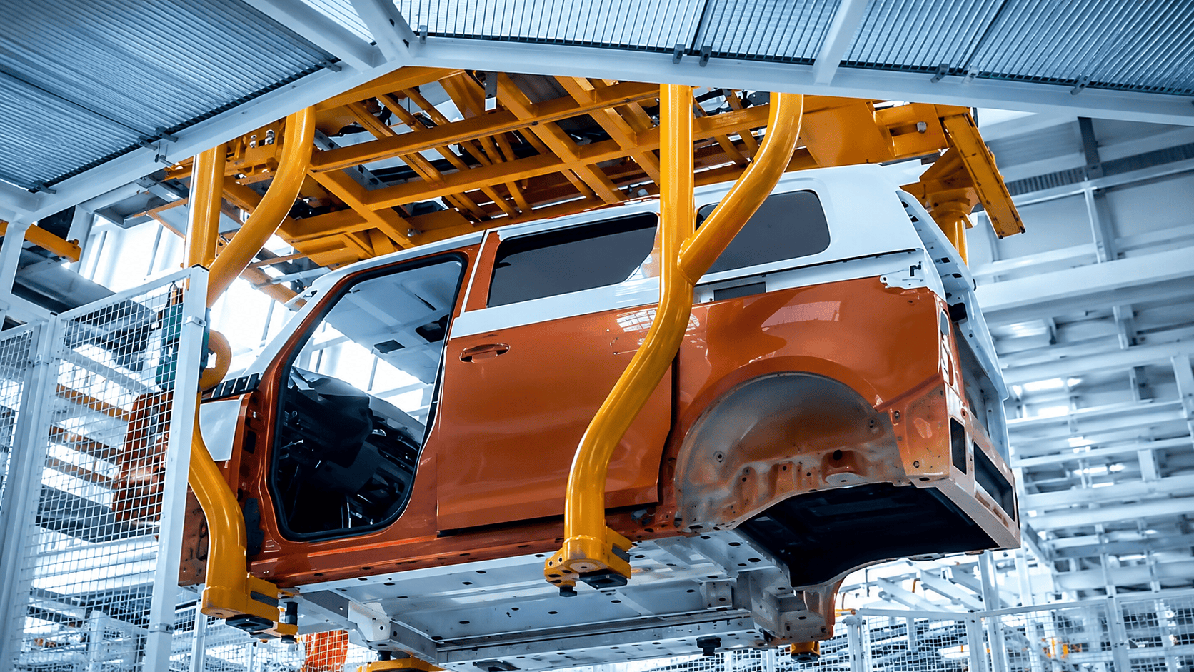 From raw parts to a bright yellow Volkswagen watch the assembly line bring this car to life step by 