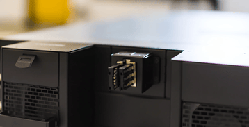 Painel traseiro do Quantum-X Q3450-LD