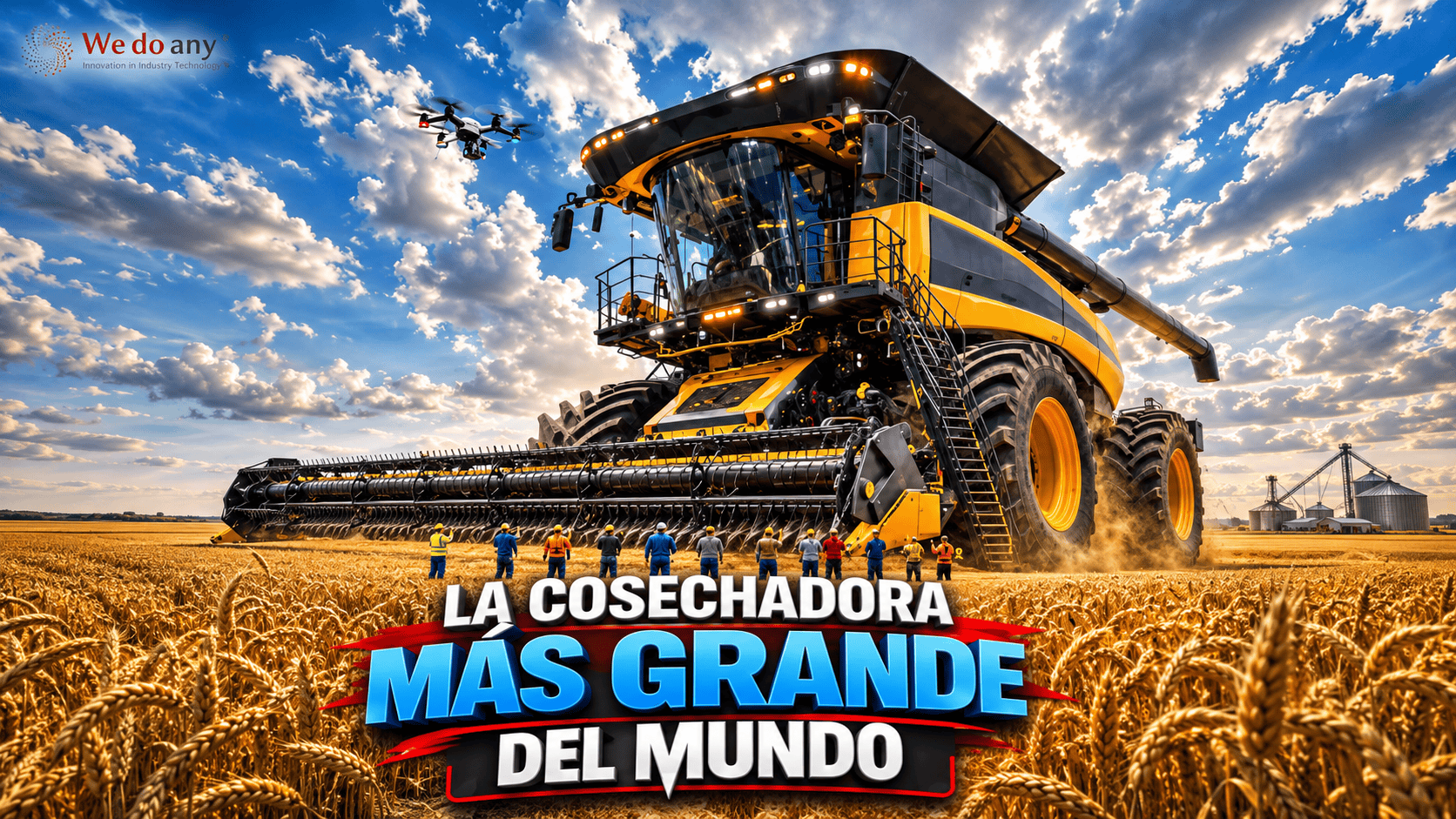 La agricultura moderna tiene máquinas que parecen sacadas de una película futurista. Una de ellas es