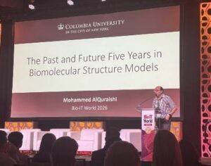 Legenda: Dr. Mohammed AlQuraishi, professor assistente de biologia de sistemas na Universidade Columbia, um dos palestrantes principais da recente conferência Bio-IT World