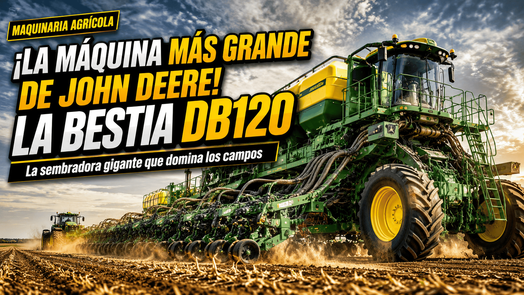 La máquina más grande de John Deere! La bestia que domina los campos la DB120 ?? #GigantesDelAgro #J