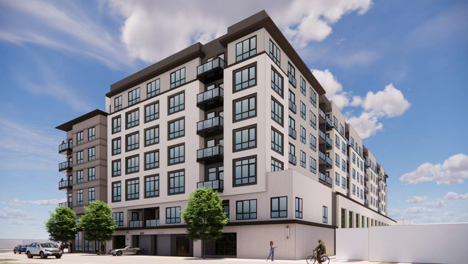 View of 2 Park Road from Peninsula Avenue, rendering by BDE Architecture
