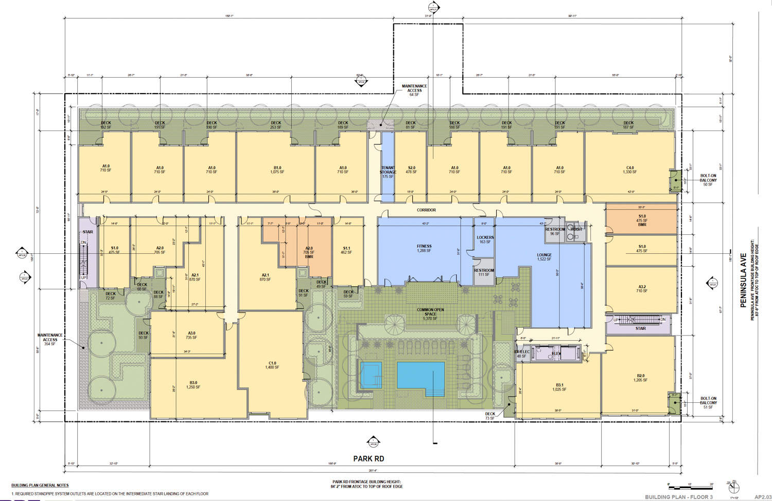 Site plan for 2 Park Road, designed by BDE Architecture