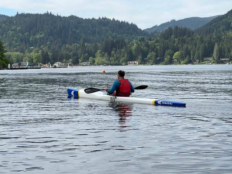 Janicki surf kayaker
