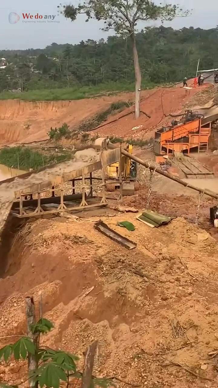 Gold mining site in Ghana, Africa-Equipment manufacturers #mining #equipments #quarry #factory #Manu