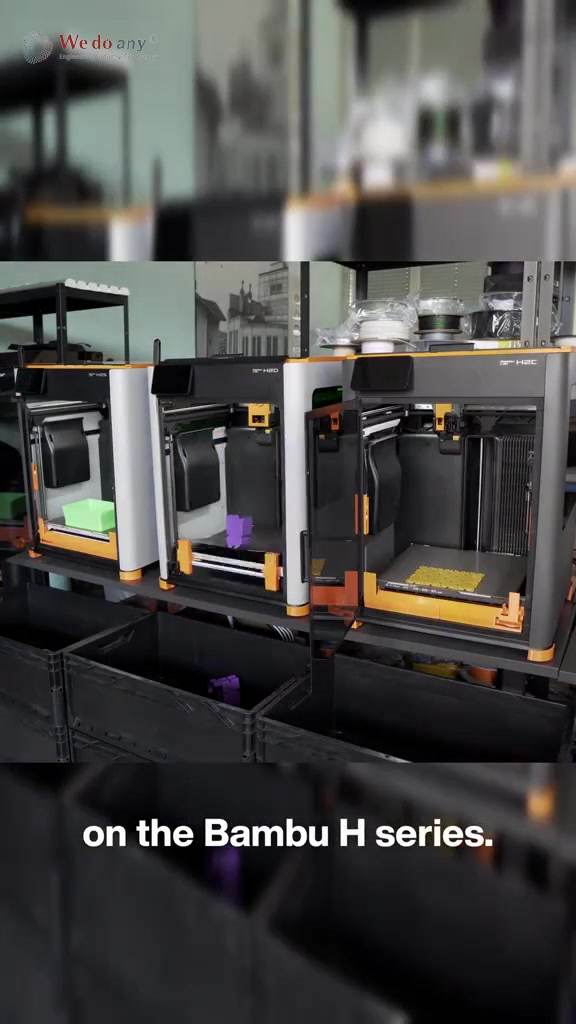 Mass production with Bambu Lab H Series #automation #3dprinting