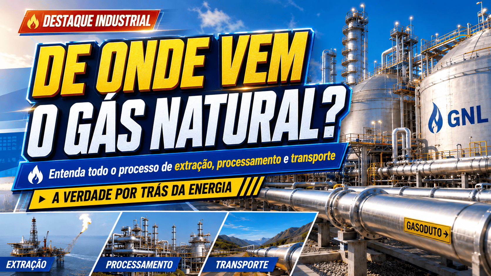 ENERGIA - De onde vem o gás natural