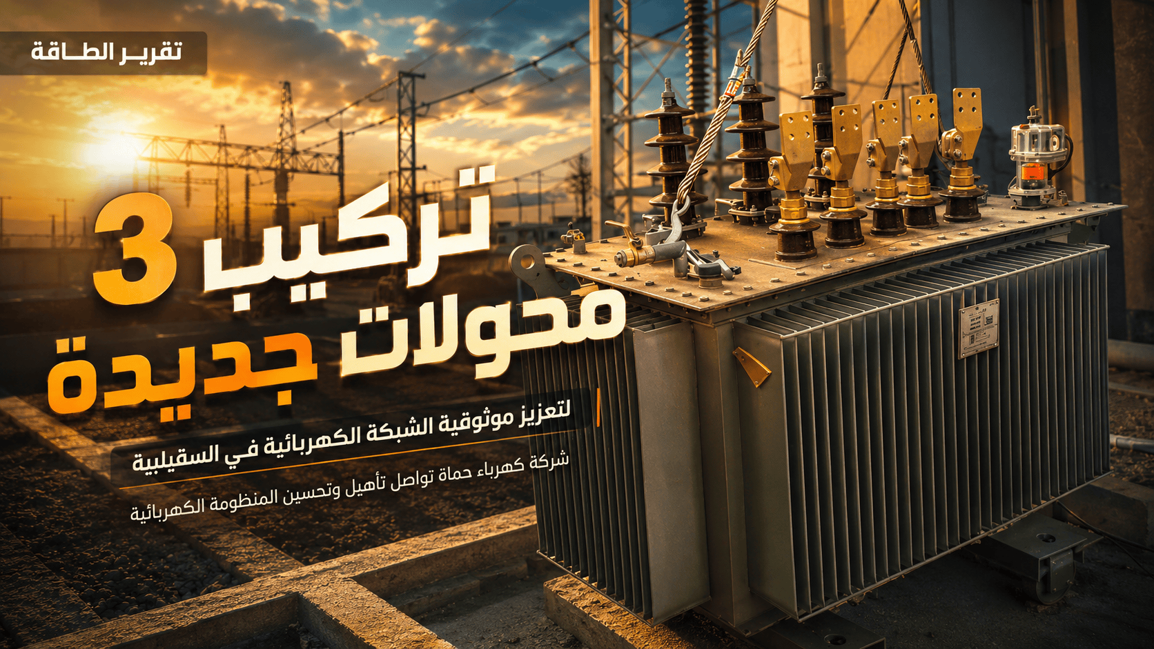 تركيب ثلاثة محولات جديدة لتعزيز موثوقية الشبكة في السقيلبية