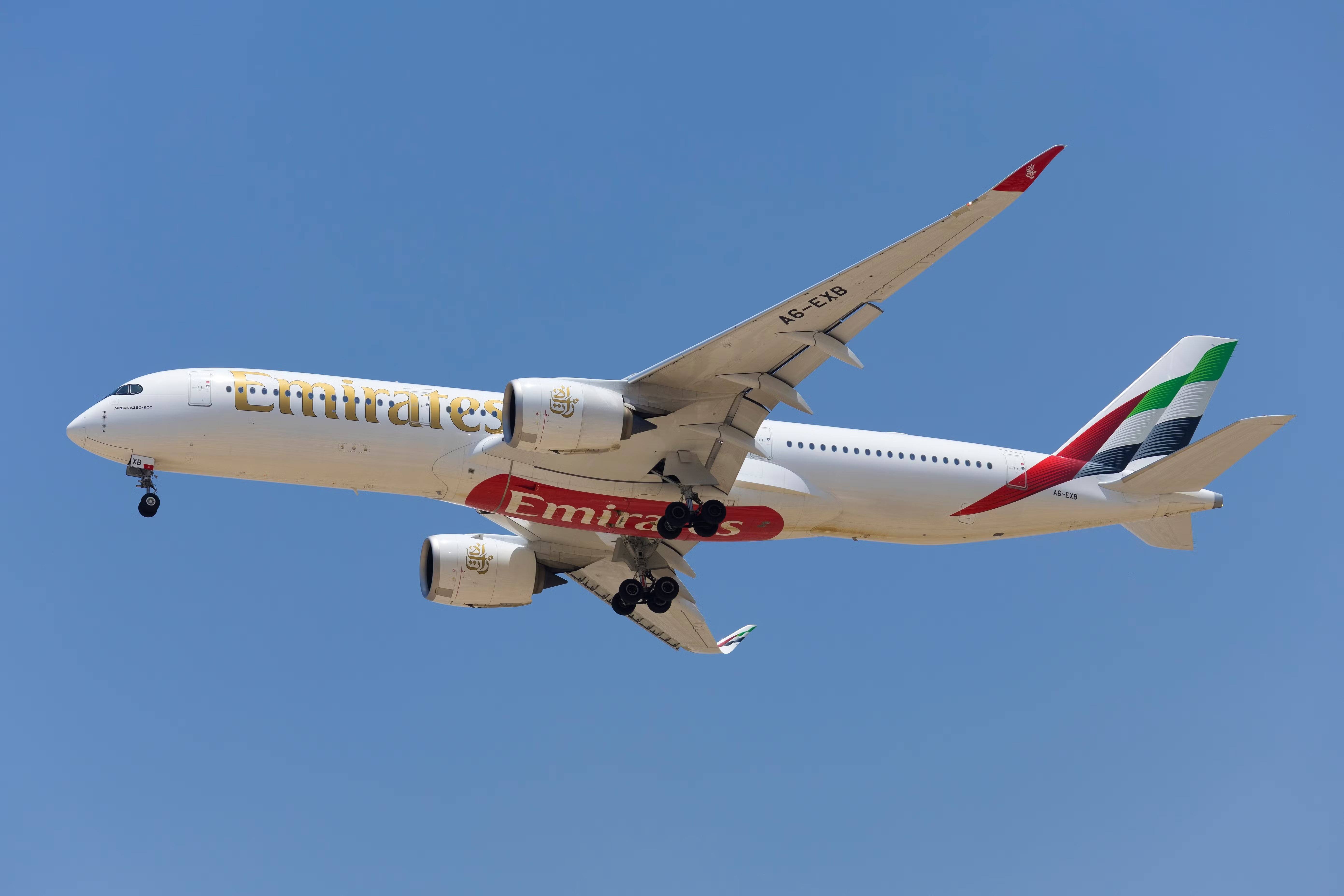 Emirates Airbus A350-900 passenger aircraft