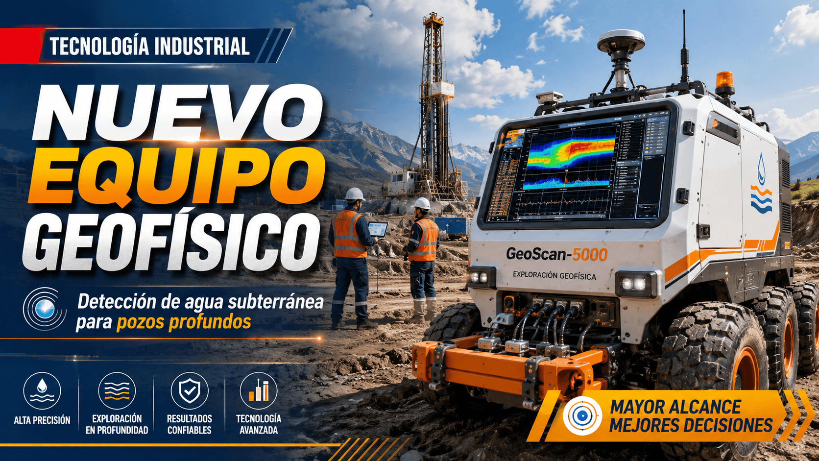 nuevo equipo geofísico para detección de agua subterránea para pozos profundos #CapCut #sondaje