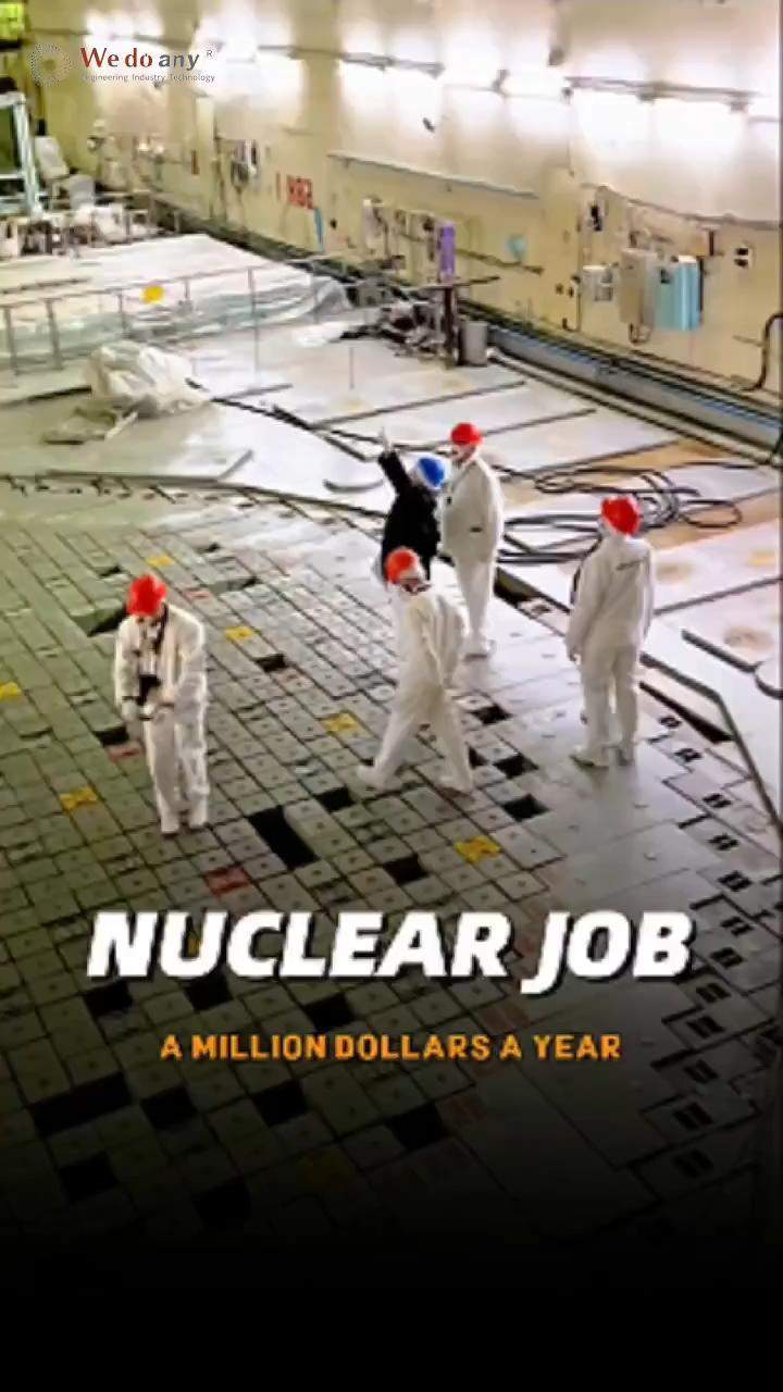 The Rarest Job in the World --Inside a Nuclear Reactor ☢️#work #dangerous #Engineering #job #nuclear