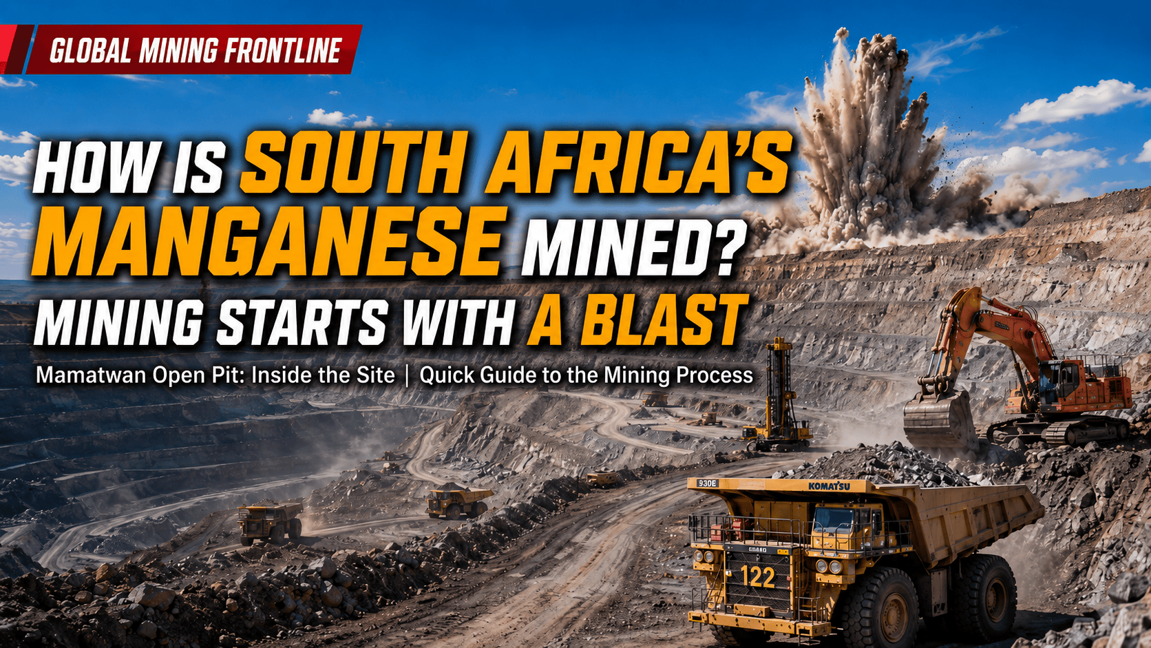 At the Mamatwan open pit mine, part of our Hotazel Manganese Mines operation in South Africa's North