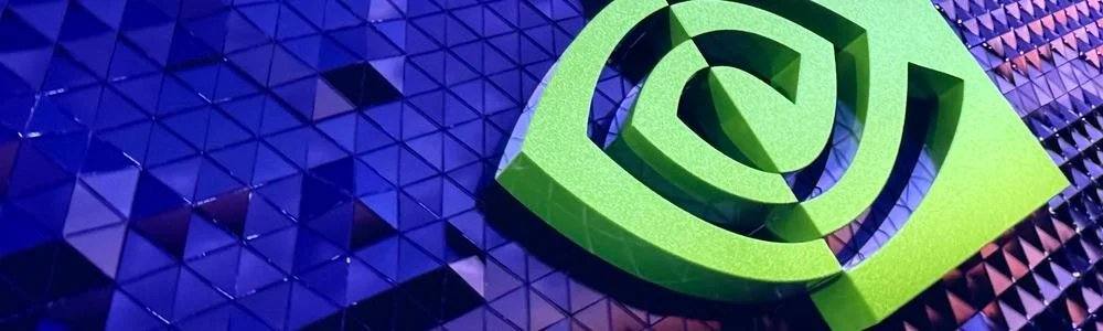 Logotipo da Nvidia exibido na GTC