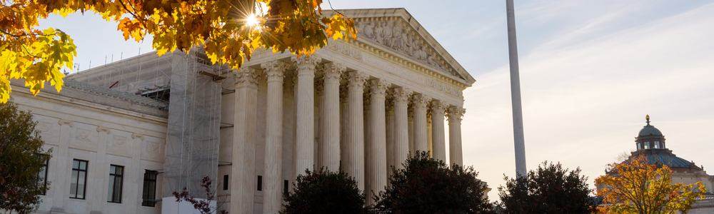Suprema Corte dos EUA no outono, Washington, D.C.