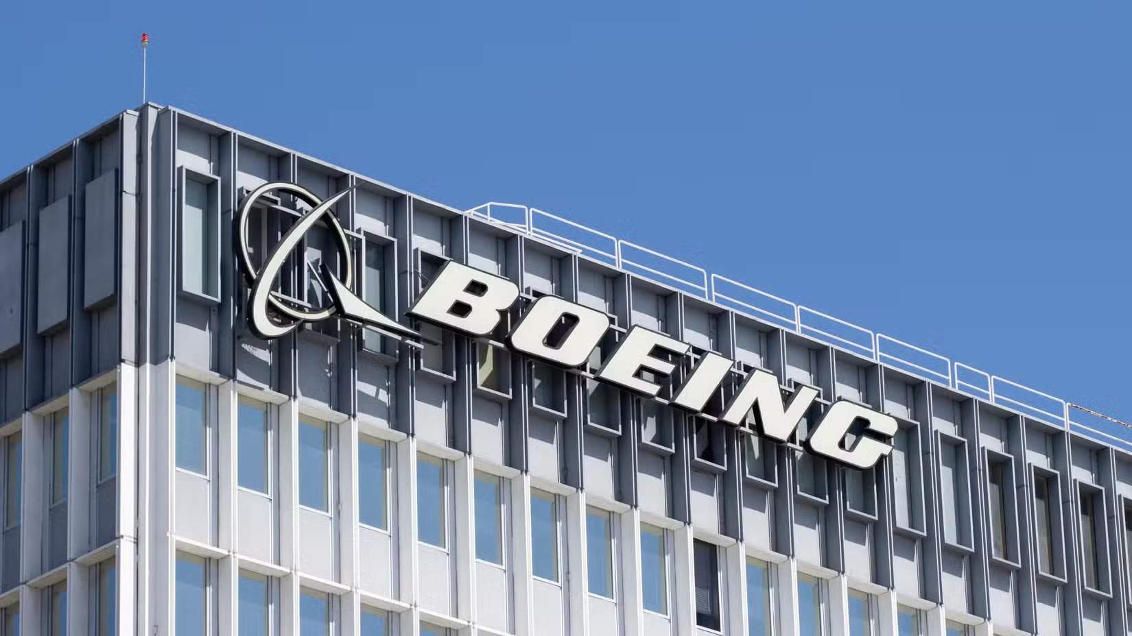Boeing sign in El Segundo, California
