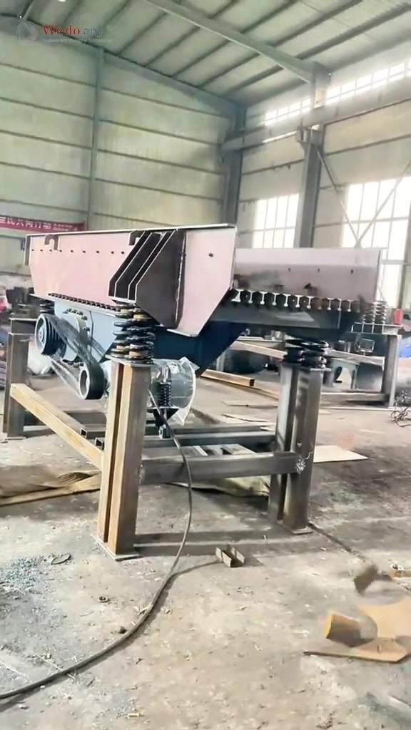 La alimentadora vibratoria 0938 ya está lista y se encuentra en proceso de pruebas antes de su salid