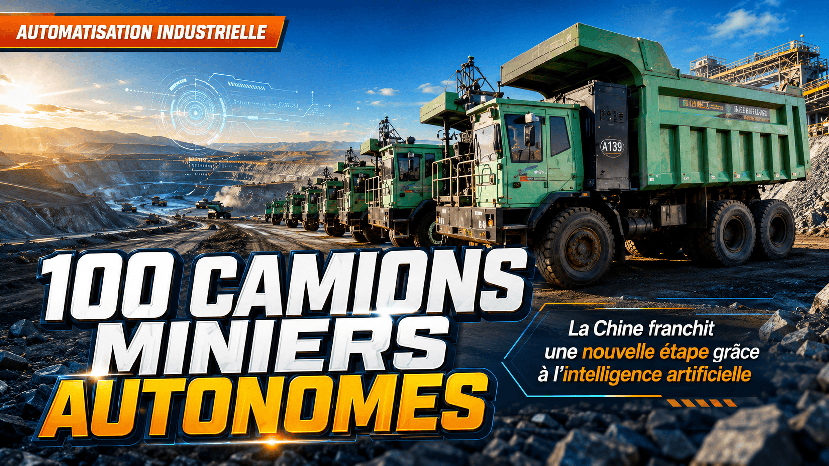 La Chine a mis en service 100 camions miniers autonomes fonctionnant grâce à l'intelligence artifici