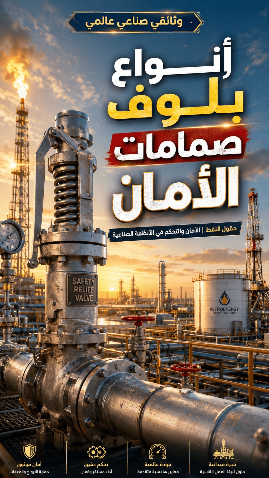 أنواع صمامات الأمان.. ما الفرق وأين يُستخدم كل نوع؟
