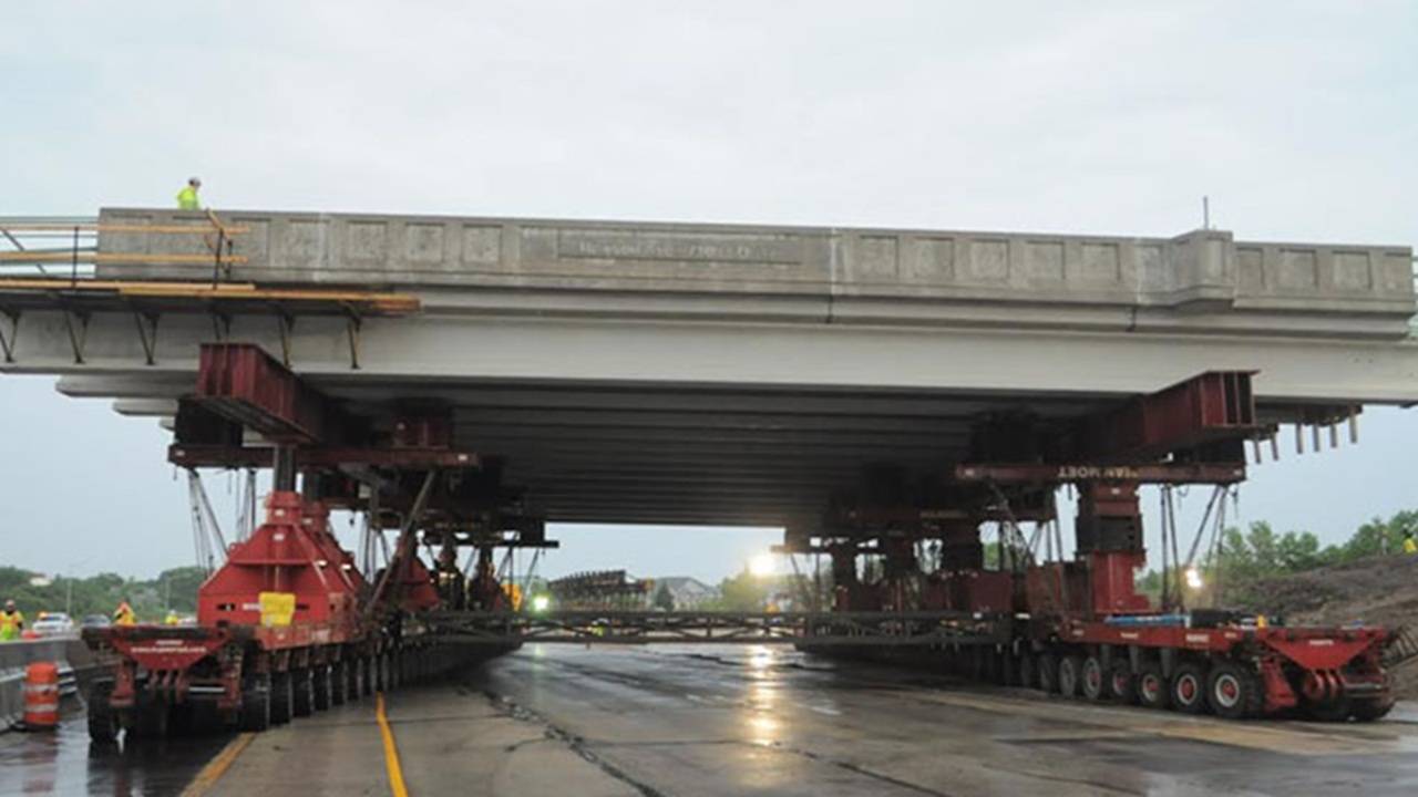 Imagem do transporte da ponte