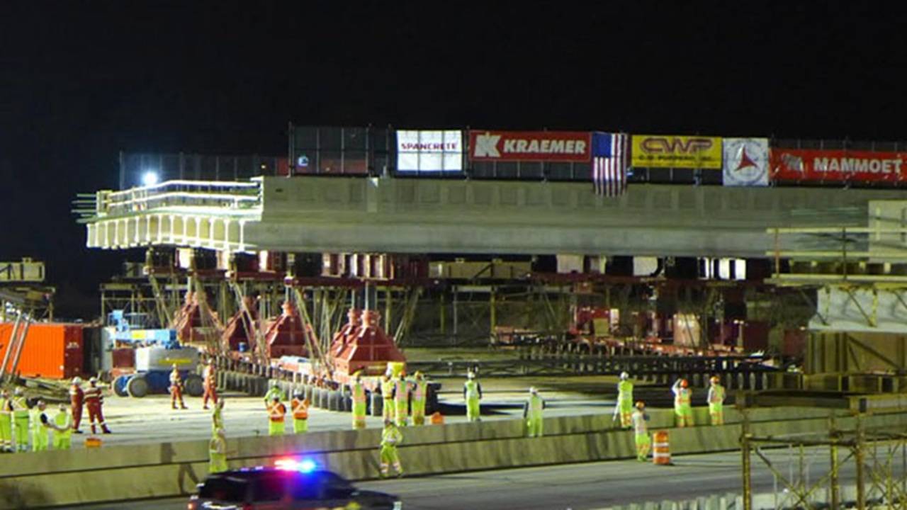 Imagem do transporte da ponte