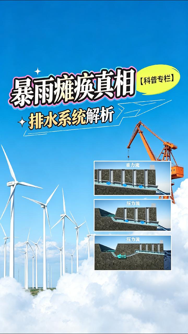 暴雨是如何让排水系统瘫痪的？全面解析排水系统的运转原理#给排水 #建造 #暴雨