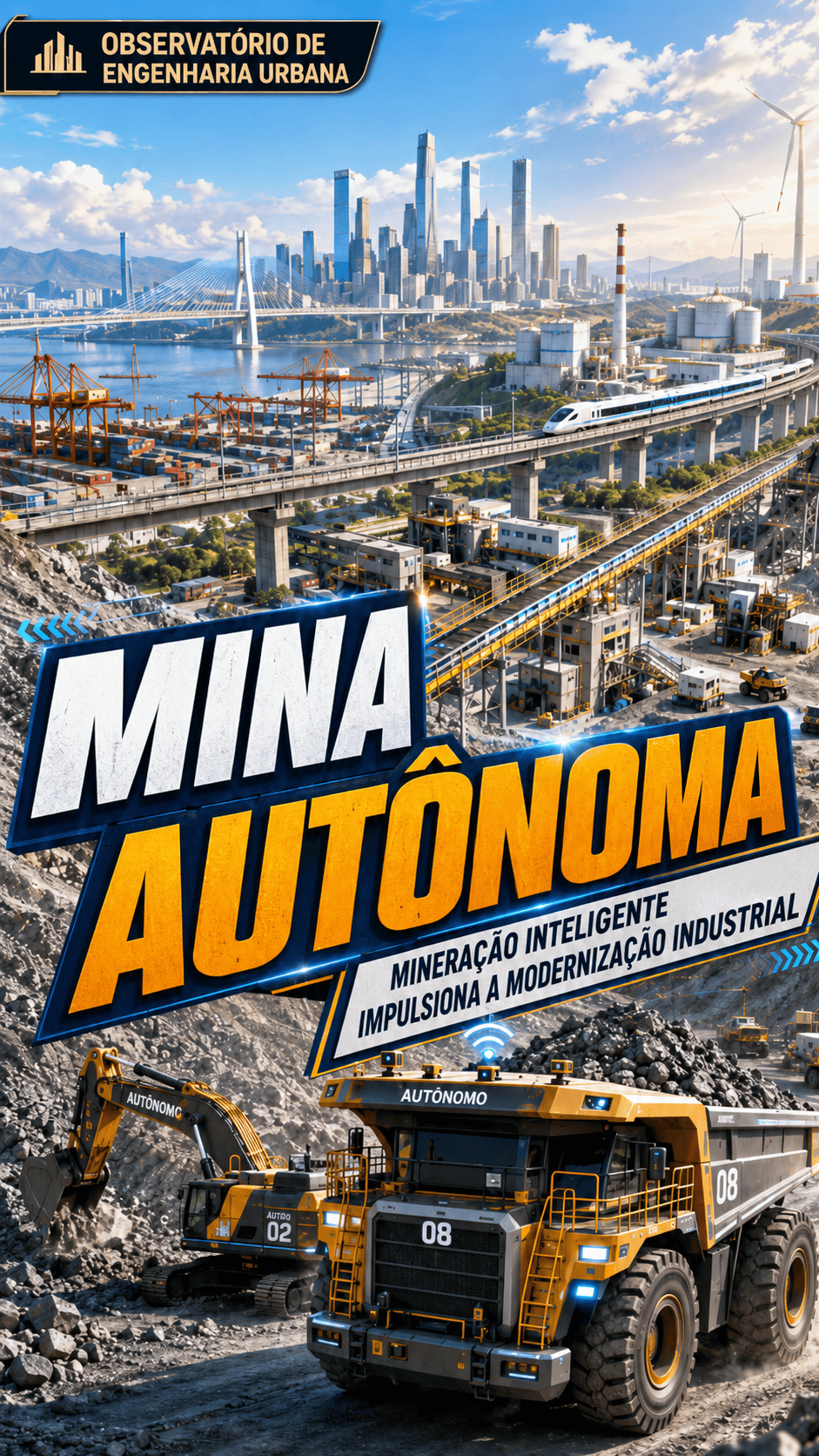 Mina Autônoma #mineração #minaautonoma #caminhaoforadeestrada #tecnologiadofuturo #operador