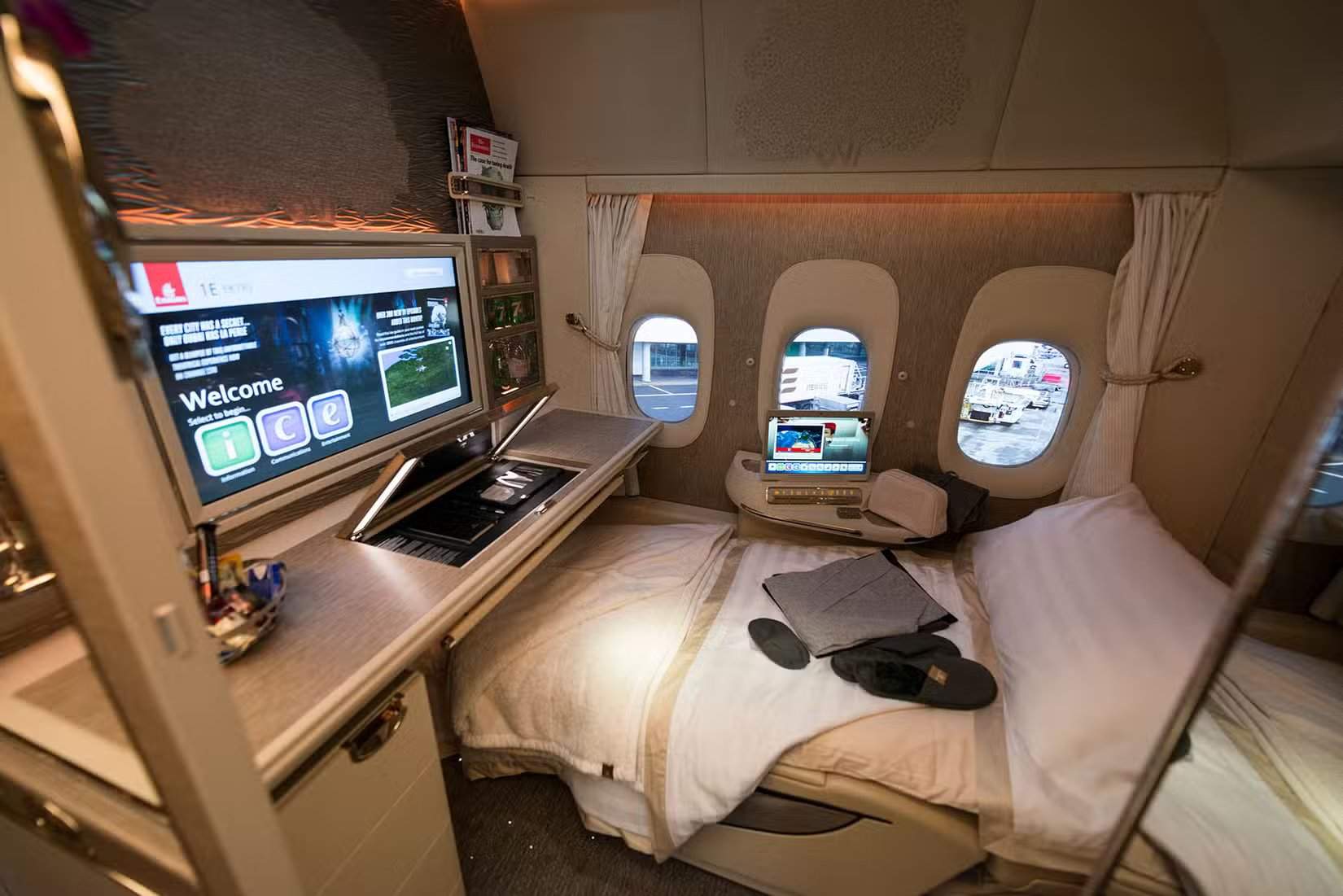 Primera clase del Boeing 777 de Emirates