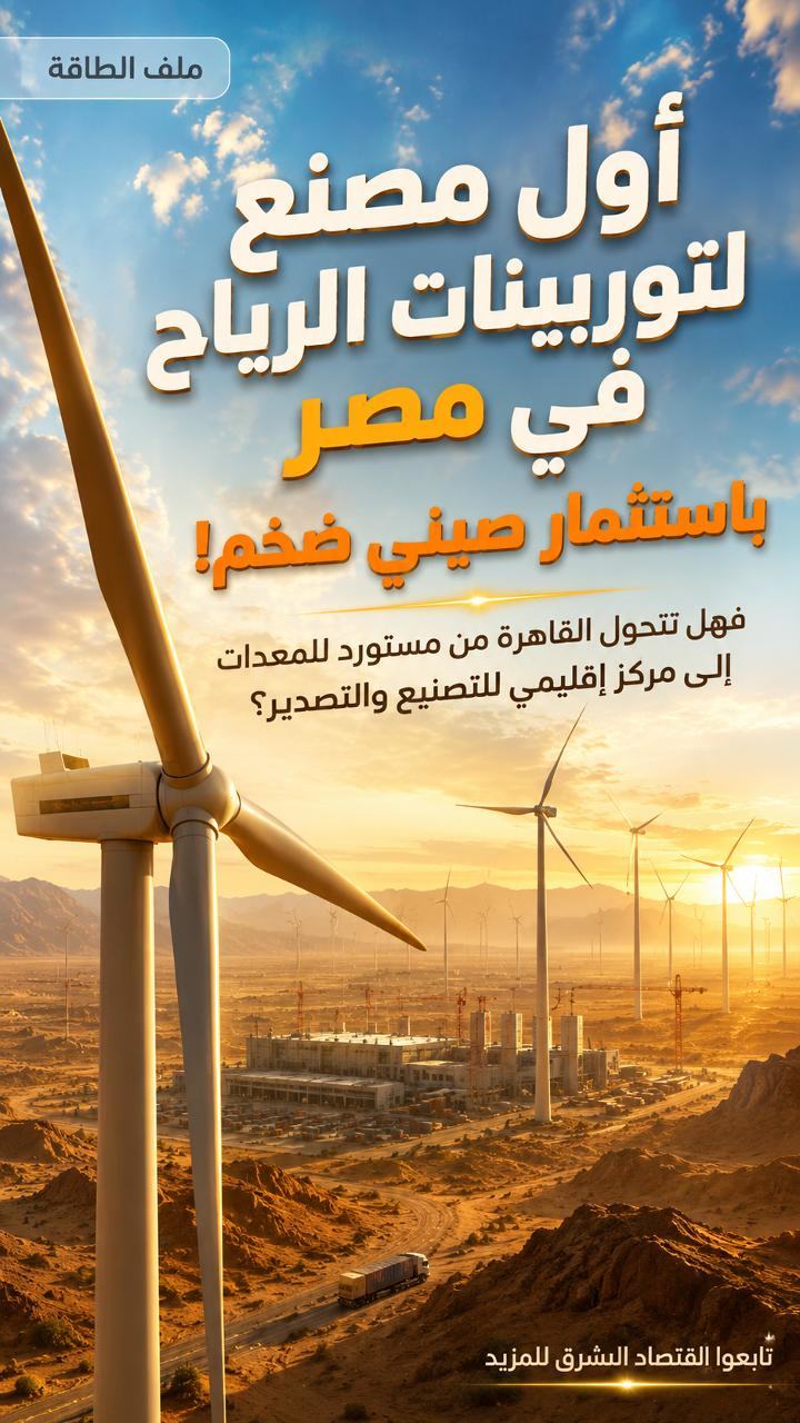 مصنع توربينات رياح باستثمار صيني في مصر.. بداية صناعة محلية؟