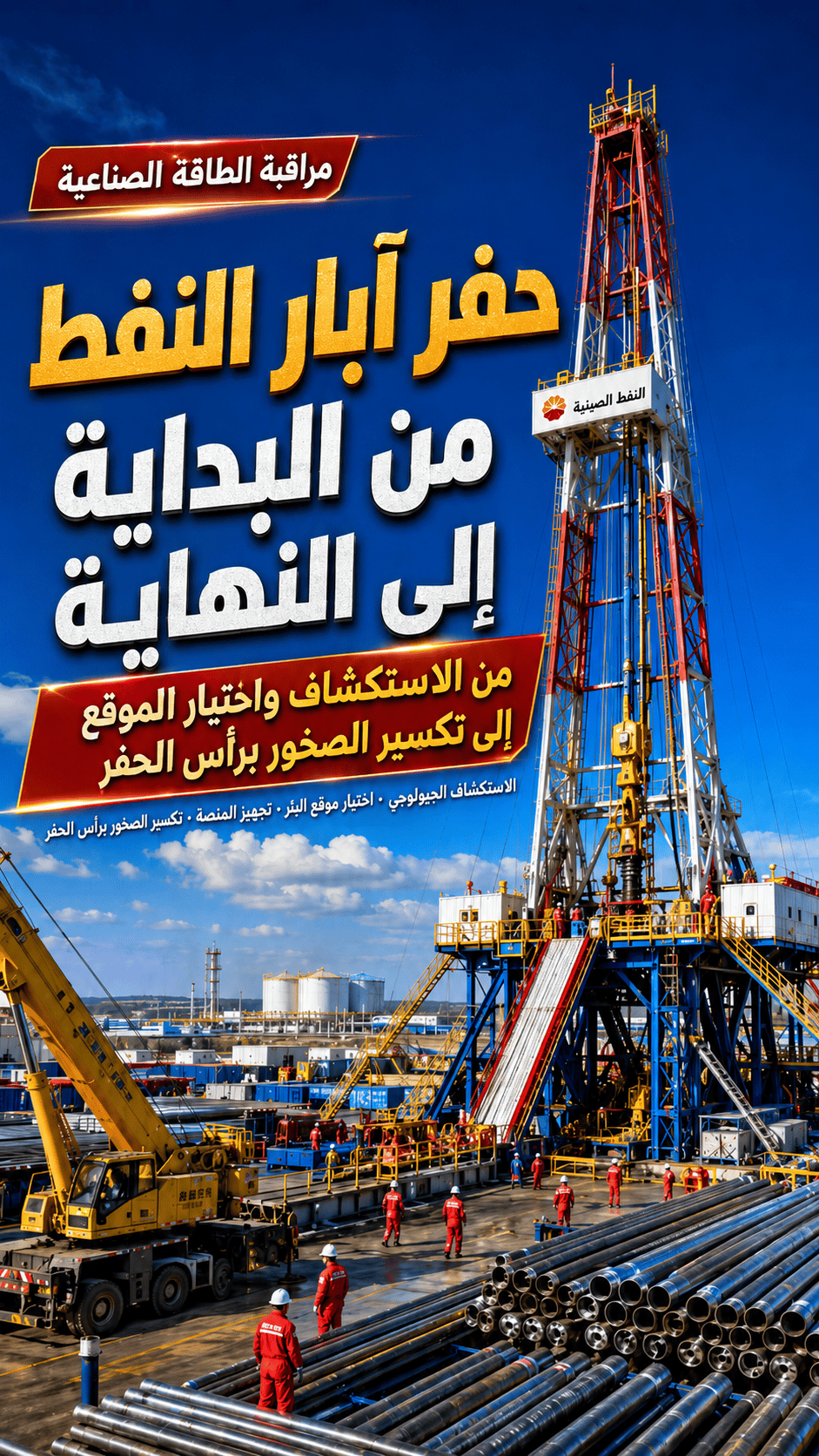 من دراسة المكمن إلى الإنتاج.. كيف يُحفر بئر نفطي؟