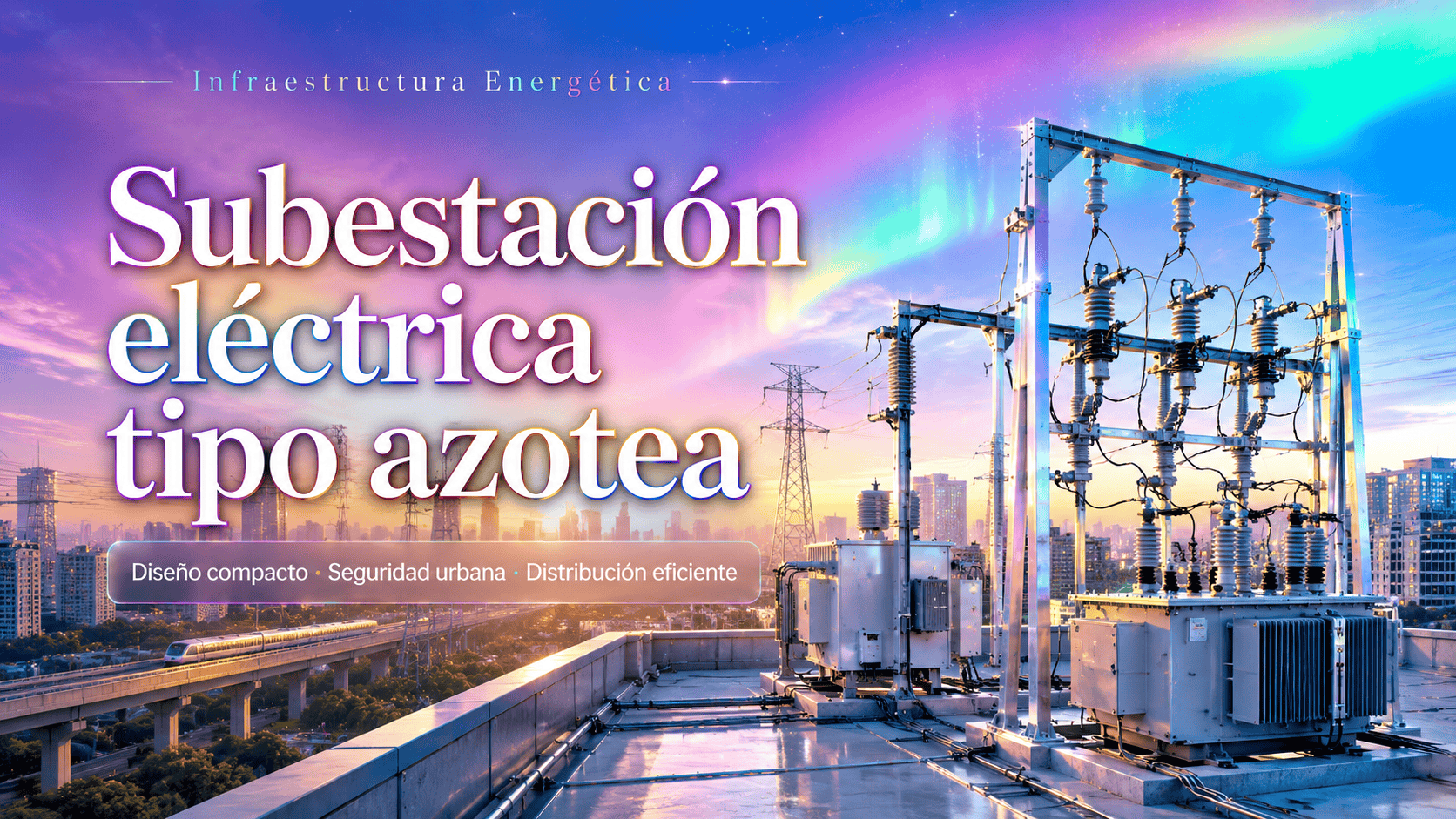 Subestación eléctrica tipo azotea