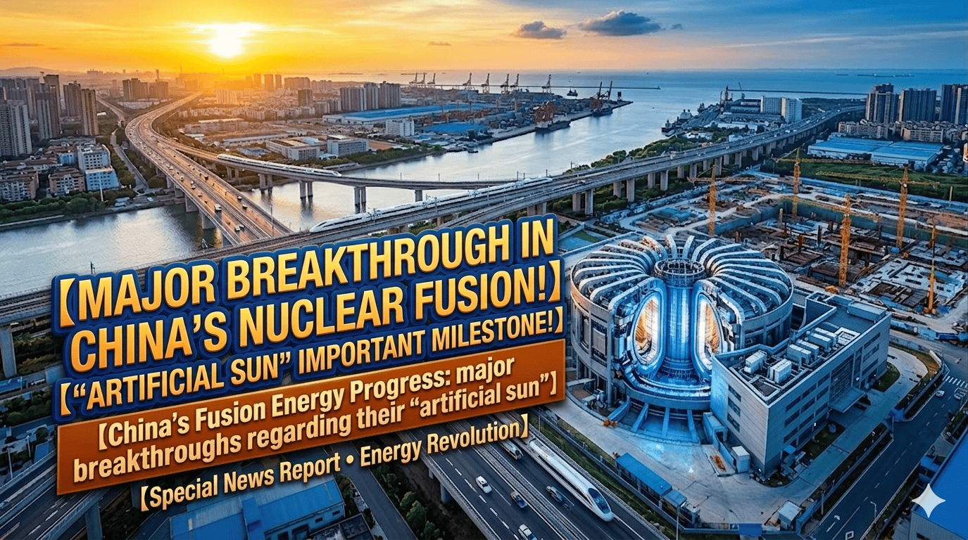 China claims to have made major breakthroughs regarding their “artificial sun” and fusion energy pro