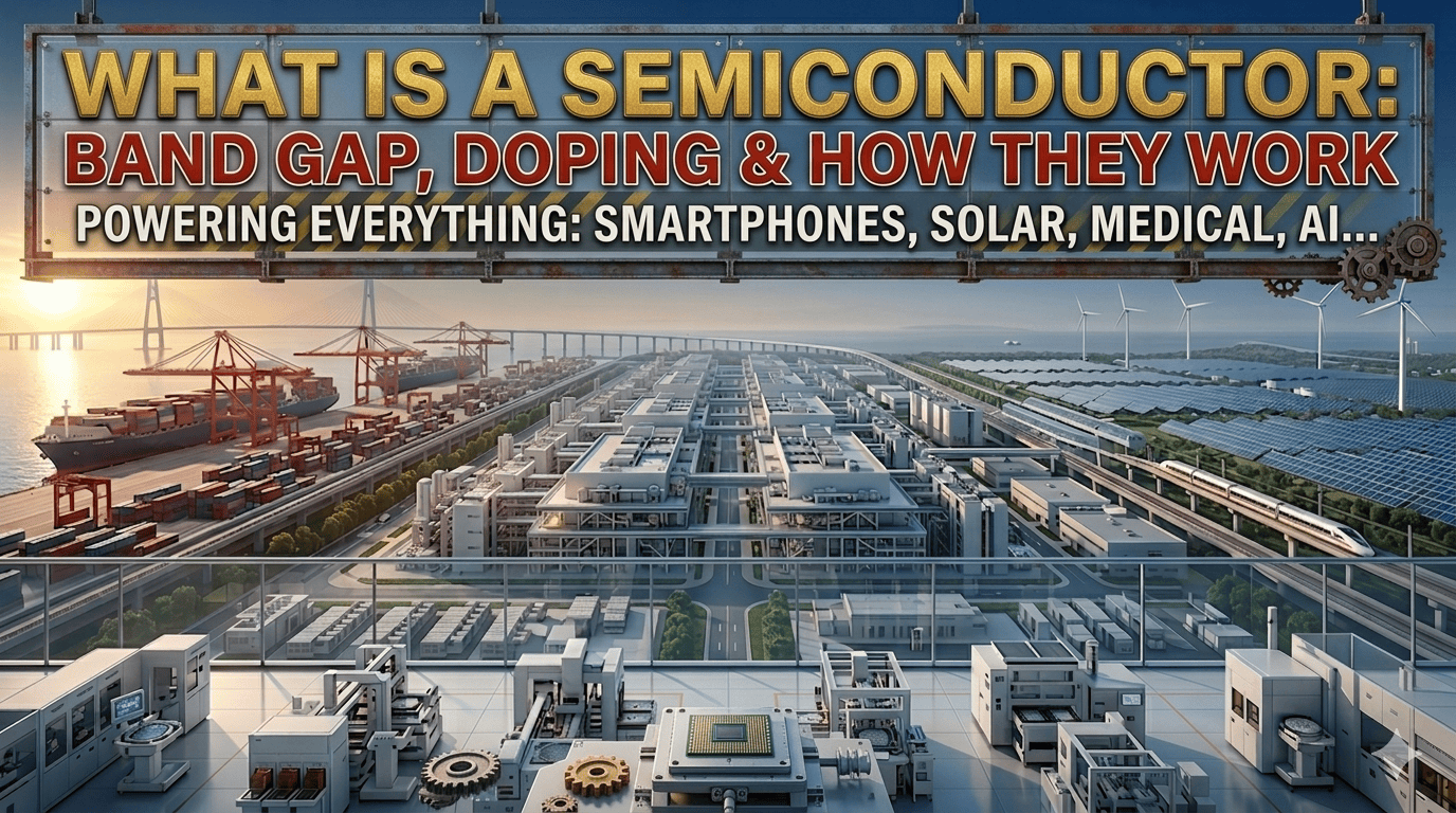 What Is A Semiconductor - Band Gap, Doping and How Semiconductors work! Semiconductors power everyth