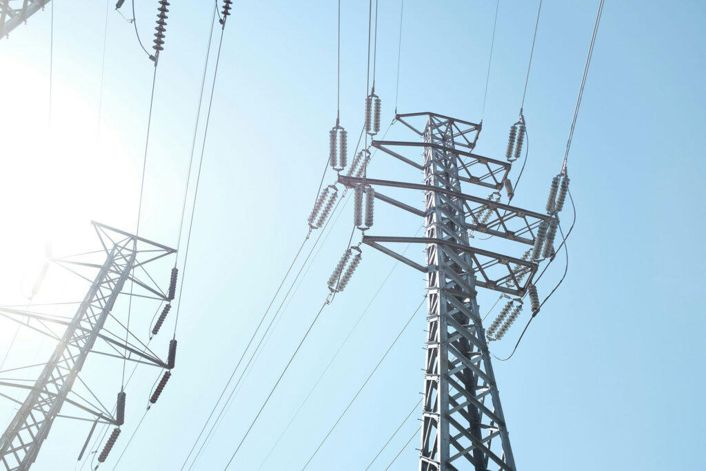 Photo of a transmission tower