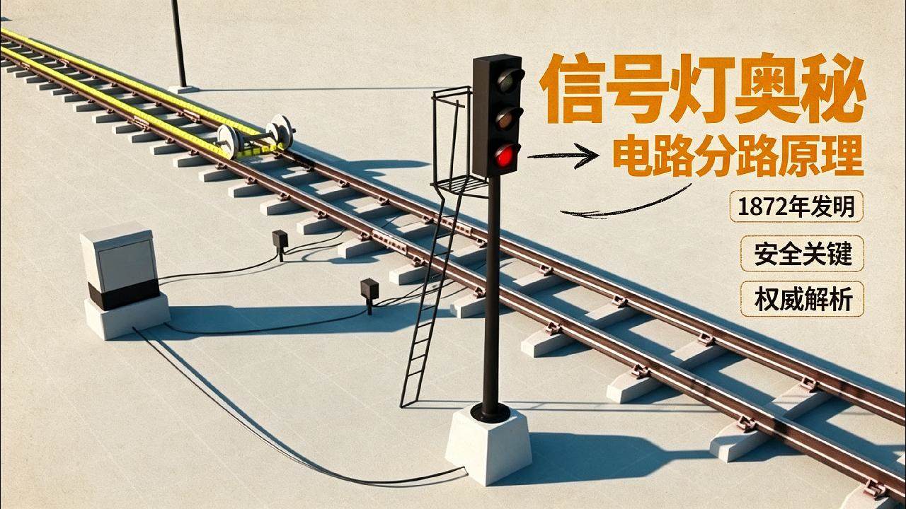 铁路信号灯，是怎么工作的？ #科普动画 #科普知识 #铁路 #火车 #机械