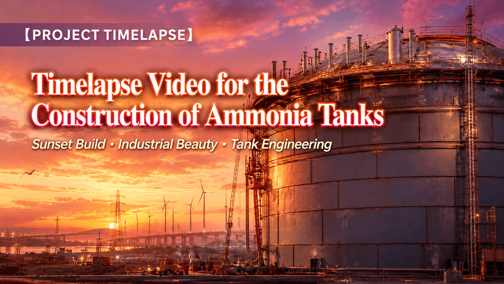 Timelapse video for a construction of amoniaca tanks #tanks #timelapse #vopak #industrialtanks #amon