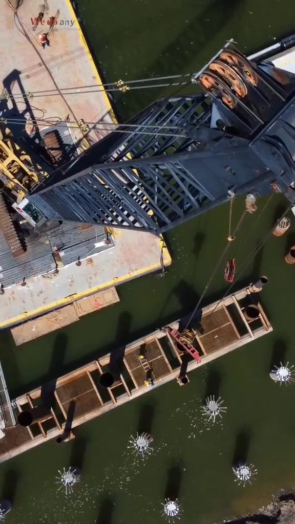 Pile driving. #ingeniumbuild #engineering #civil #construction #drone #fpv #piles #foundation #deepf