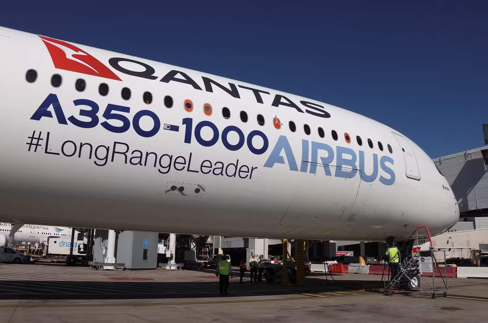 Самолёт Airbus A350-1000ULR, эксплуатируемый авиакомпанией Qantas
